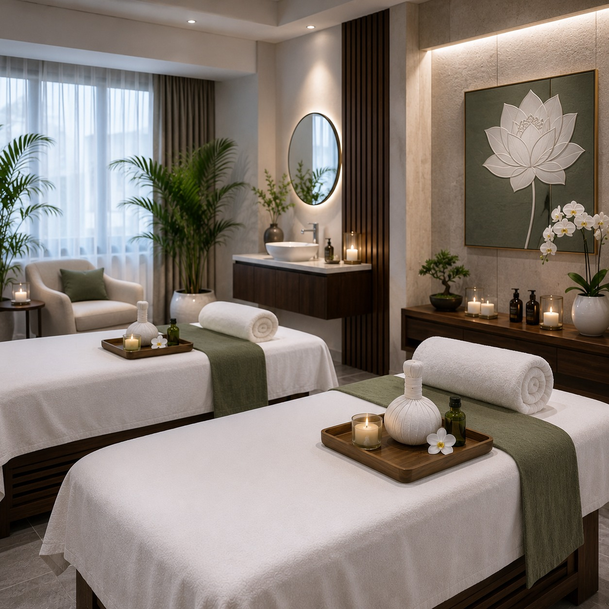 Elegant Ovia Wellness spa interior